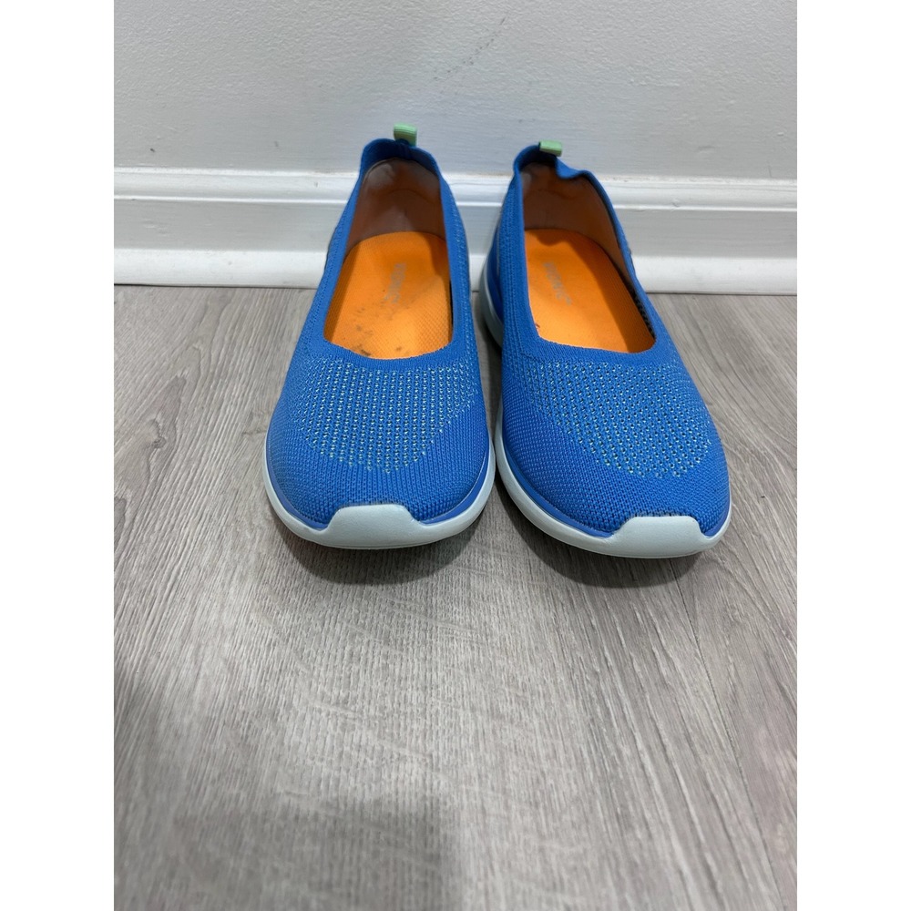 Vionic Kallie Blue Knit Mesh Slip On Comfort Loafers Womens 10 Walking Shoes